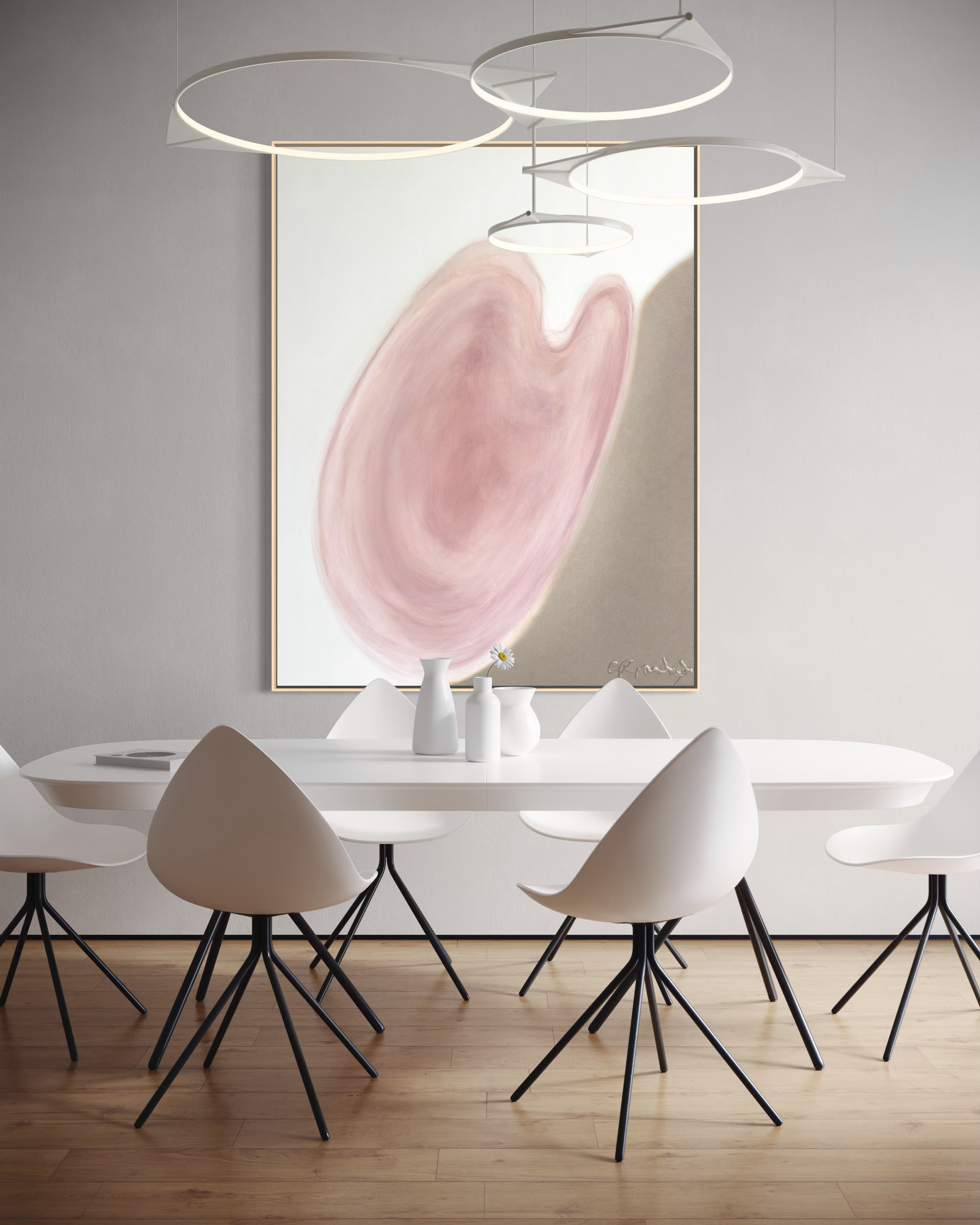 Blush Heart Champagne Siver