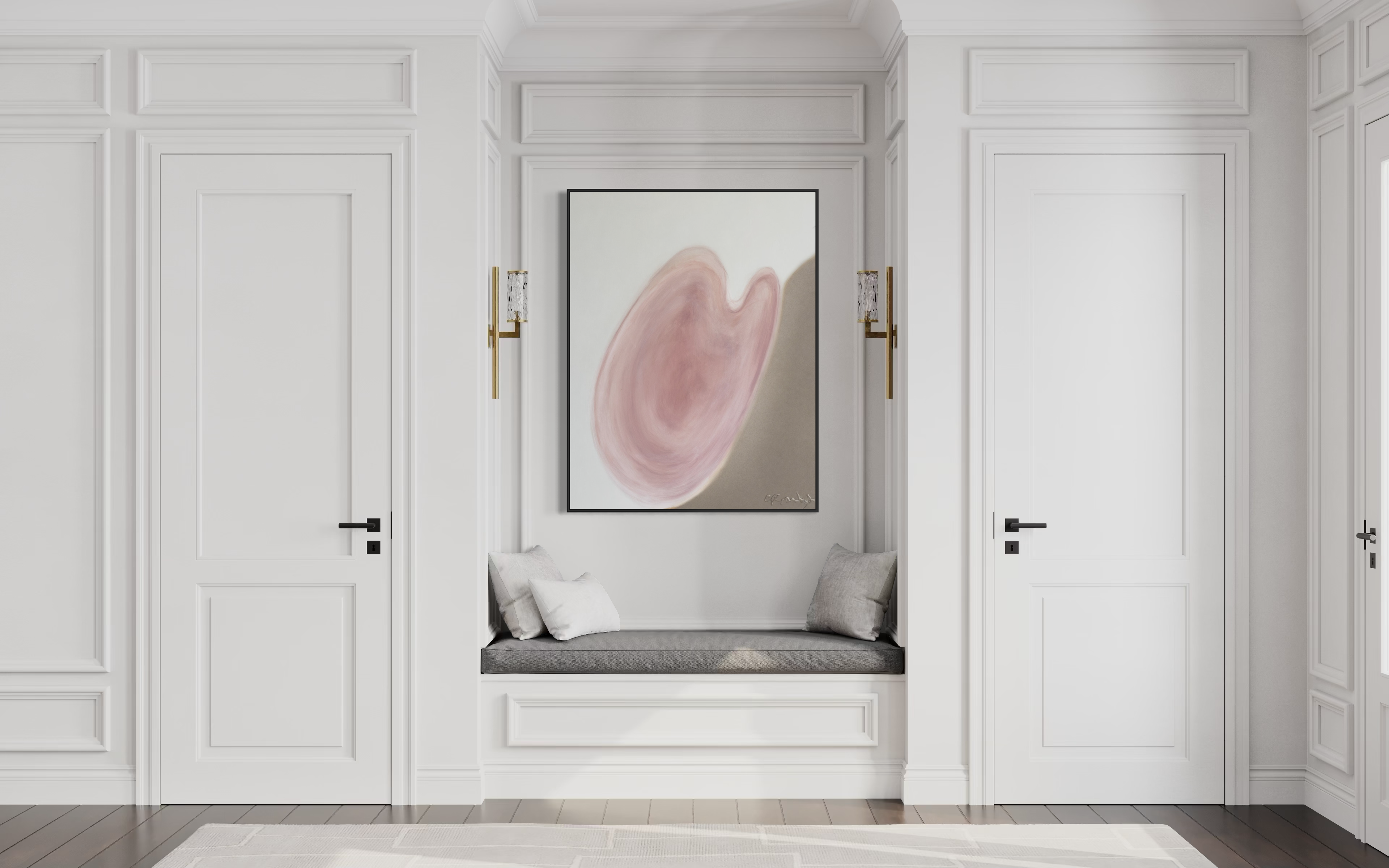 Blush Heart Champagne Siver